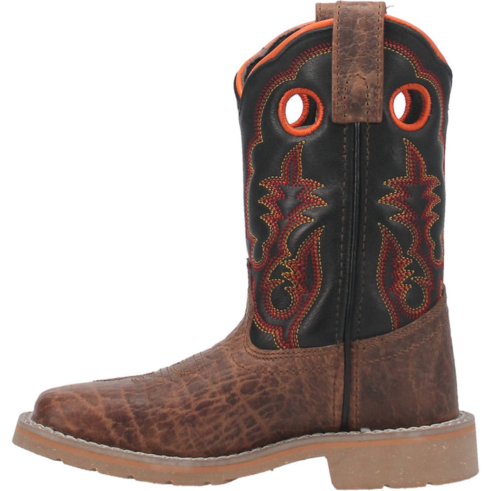 Dan Post Youth Boys Rye Cowboy Boots Leather Sand/Black