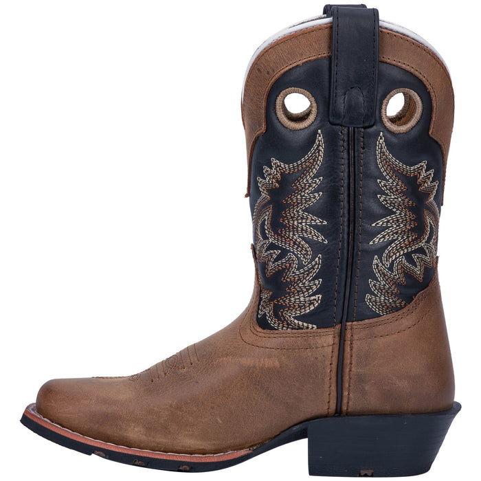 Dan Post Youth Boys Rascal Cowboy Boots Leather Black/Brown