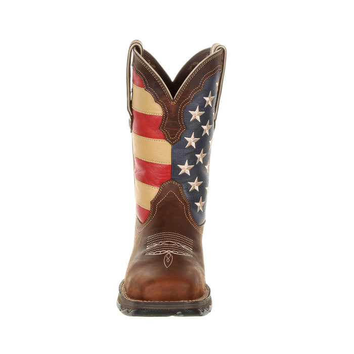 Durango Womens Union Flag Leather ST Patriotic Work Boots