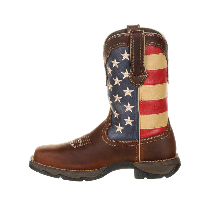 Durango Womens Union Flag Leather ST Patriotic Work Boots