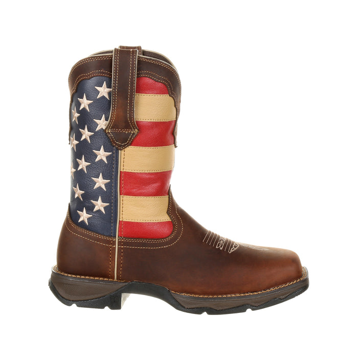 Durango Womens Union Flag Leather ST Patriotic Work Boots