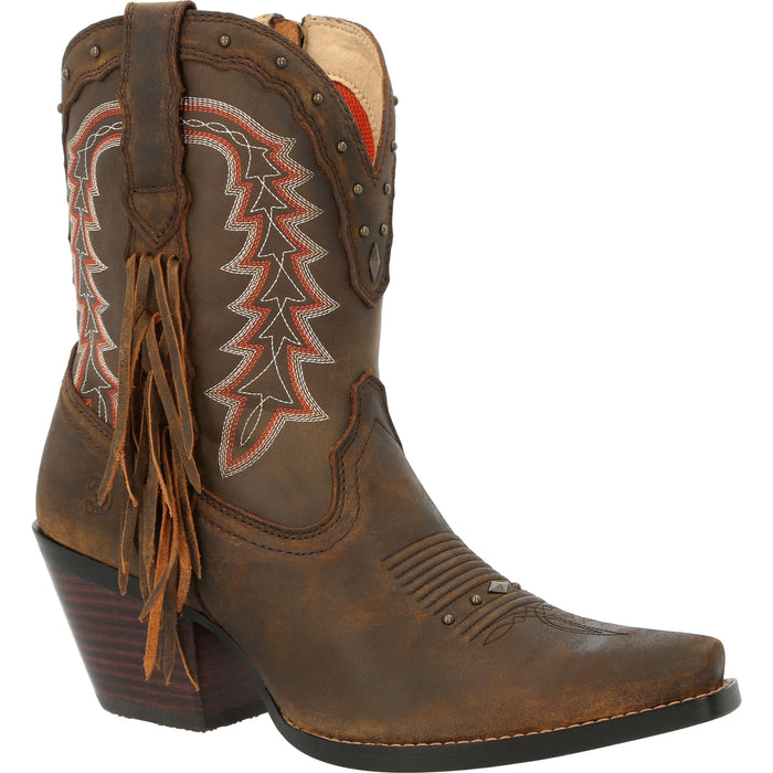 Durango Womens Crush Bootie Roasted Pecan Leather Cowboy Boots