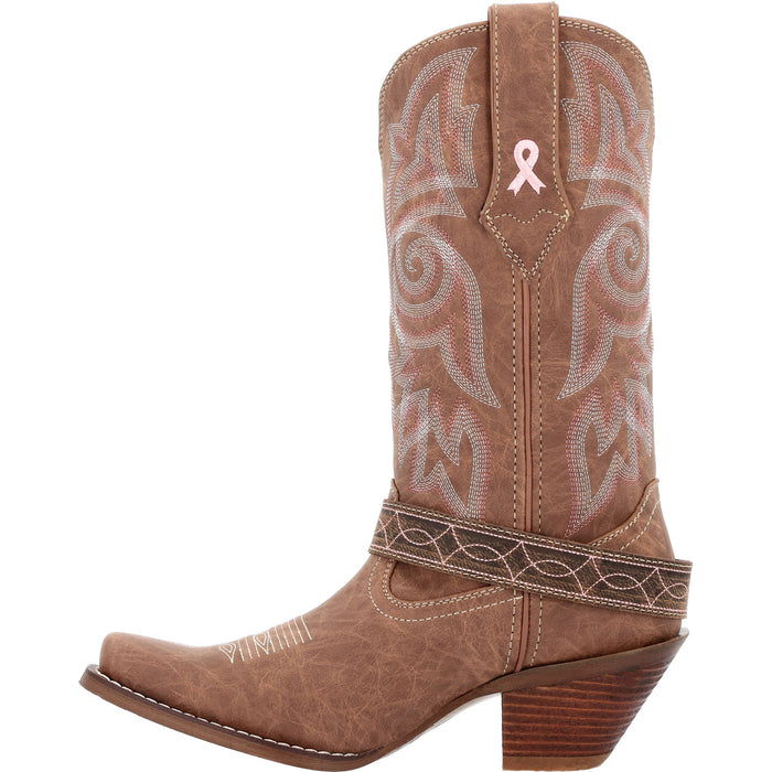 Durango Womens Crush Western Sepia Blush Leather Cowboy Boots