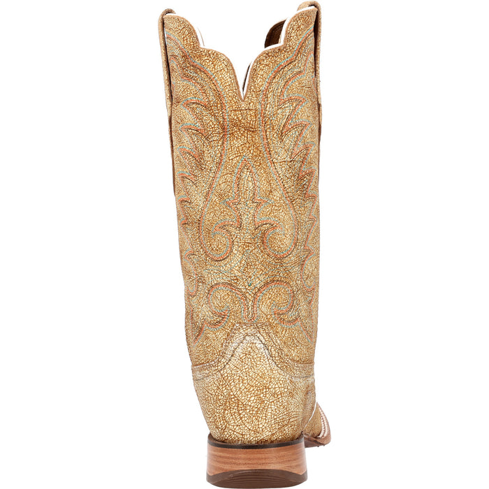 Durango Womens Arena Pro Western Cremello Leather Cowboy Boots