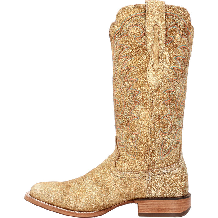 Durango Womens Arena Pro Western Cremello Leather Cowboy Boots