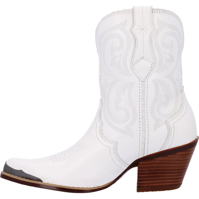 Durango Womens Crush Western Pearl White Leather Cowboy Boots