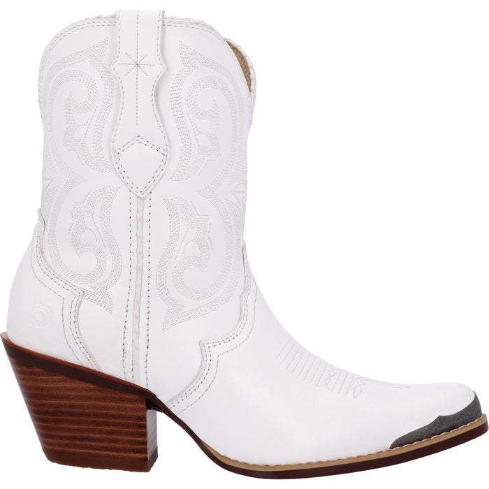 Durango Womens Crush Western Pearl White Leather Cowboy Boots