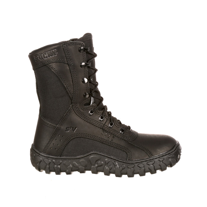 Rocky Mens Black Leather S2V Tactical Military Boots