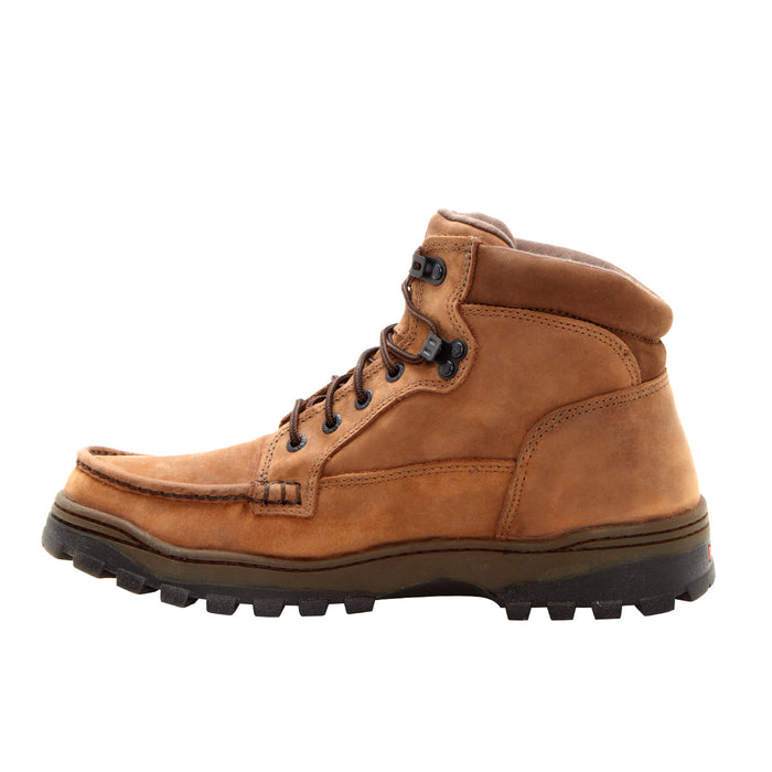 Rocky Mens Light Brown Leather GTX Outback Hiking Boots