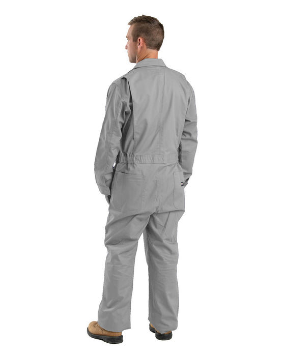 Berne Mens Grey Cotton Blend FR Deluxe Coverall