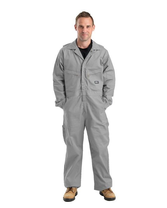 Berne Mens Grey Cotton Blend FR Deluxe Coverall