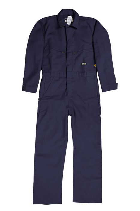 Berne Mens Navy Cotton Blend FR Deluxe Coverall