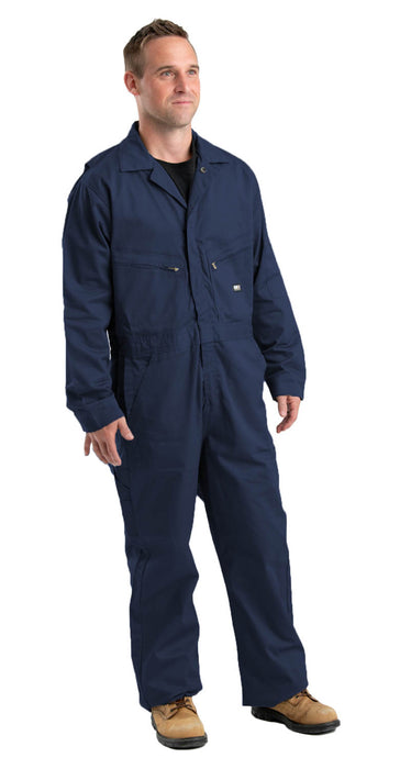 Berne Mens Navy Cotton Blend FR Deluxe Coverall