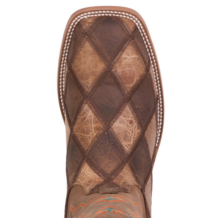 Horse Power by Anderson Bean Mens Tan Leather Crazy Train Cowboy Boots