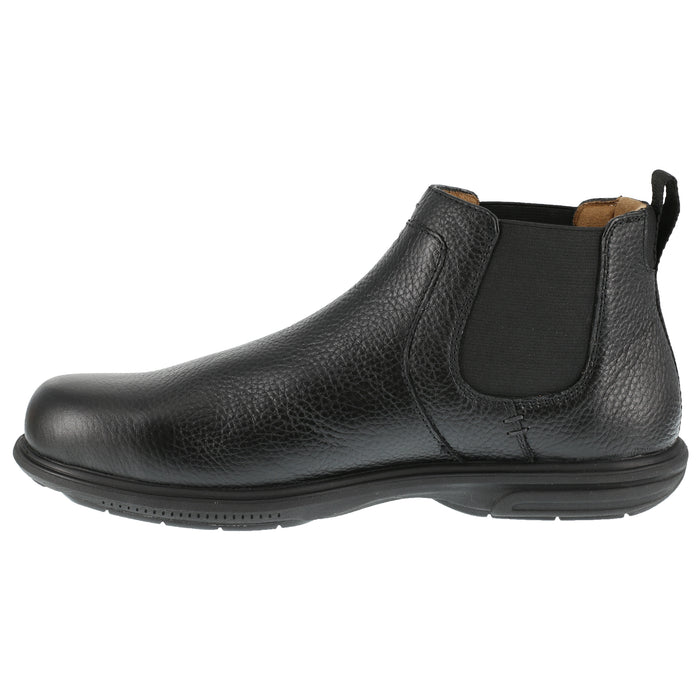 Florsheim Mens Black Leather Work Boots Loedin Steel Toe