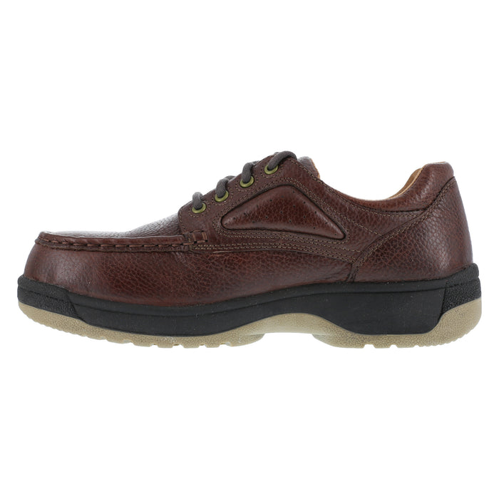 Florsheim Mens Brown Leather Oxford Compadre Comp Toe