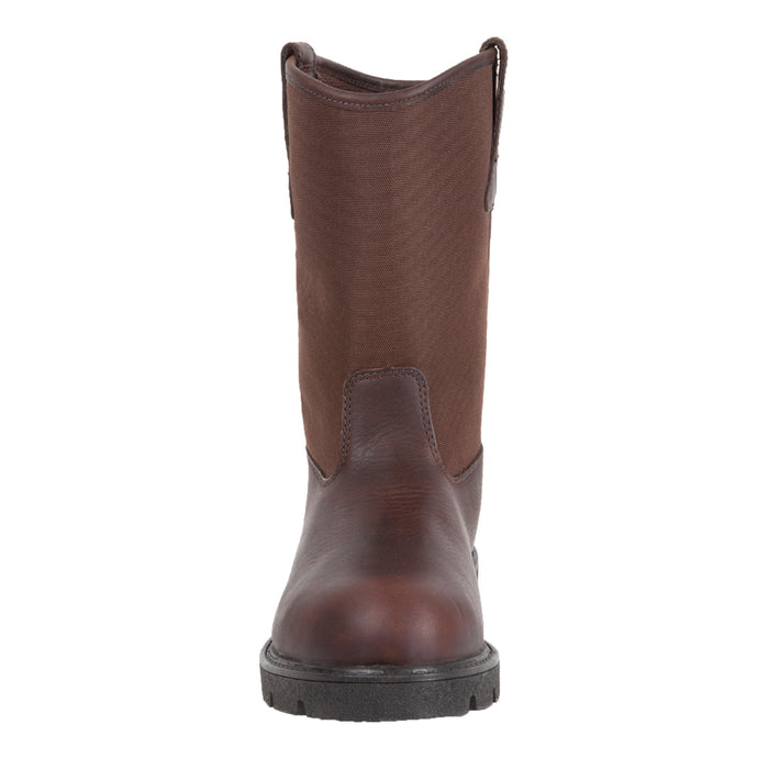 Georgia Homeland Mens Brown Leather Waterproof Wellington Work Boots