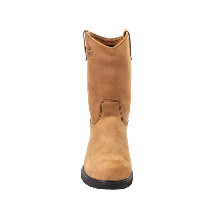 Georgia Farm 'n Ranch Mens Mississippi Tan Leather Wellington Work Boots