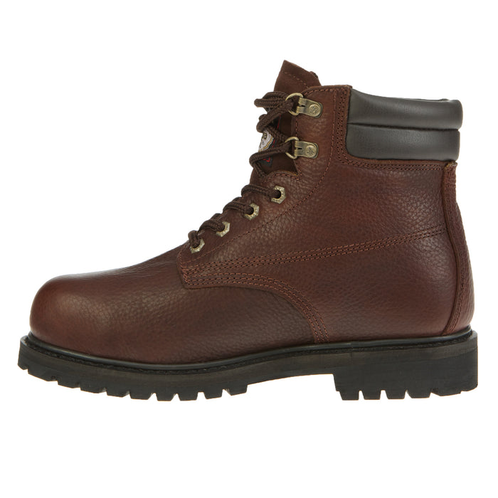 Georgia Oiler Mens Brown Leather Steel Toe Waterproof Work Boots