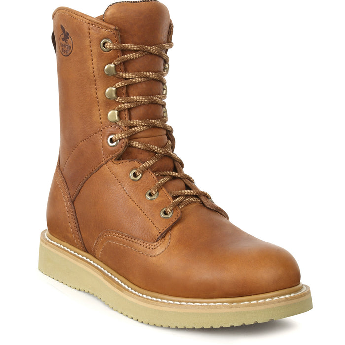 Georgia Mens Barracuda Gold Leather SPR ST EH Work Boots