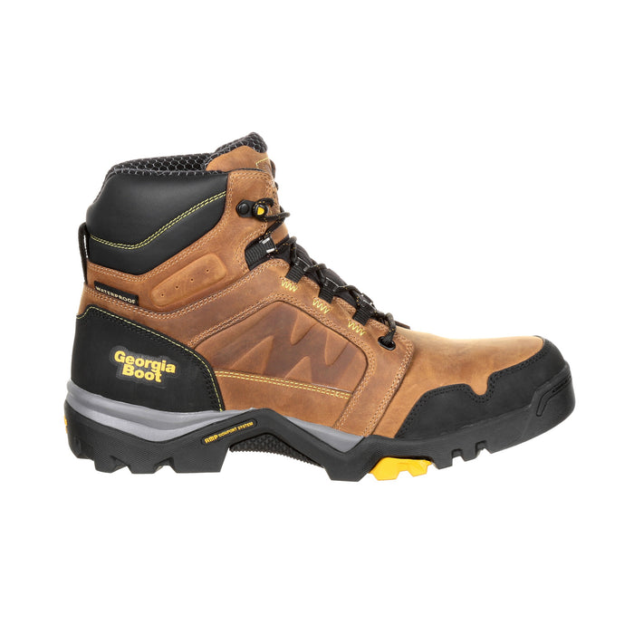 Georgia Mens Trail Crazy Horse Leather Amplitude WP Work Boots