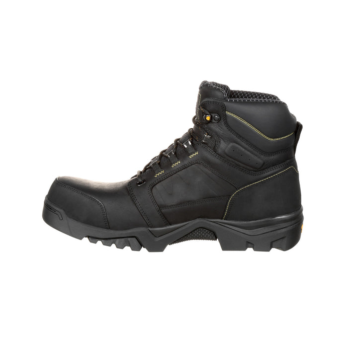 Georgia Mens Black Leather Amplitude WP CT Work Boots