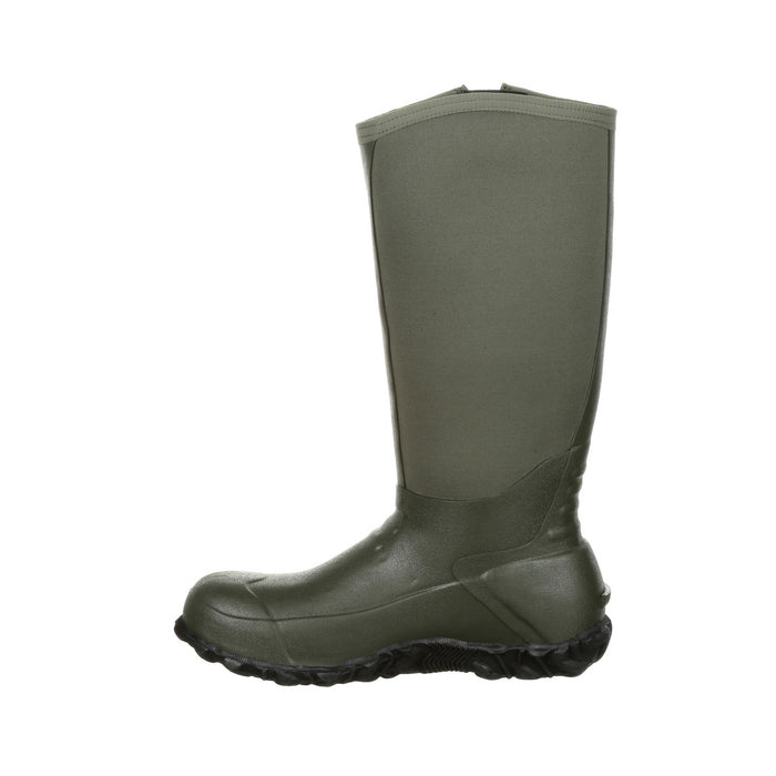 Georgia Mens Green Rubber 16in Waterproof Work Boots