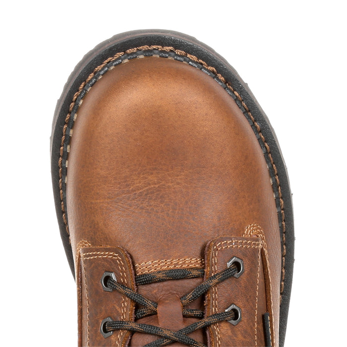 Georgia Mens Brown Leather Revamp WP 8in Work Boots