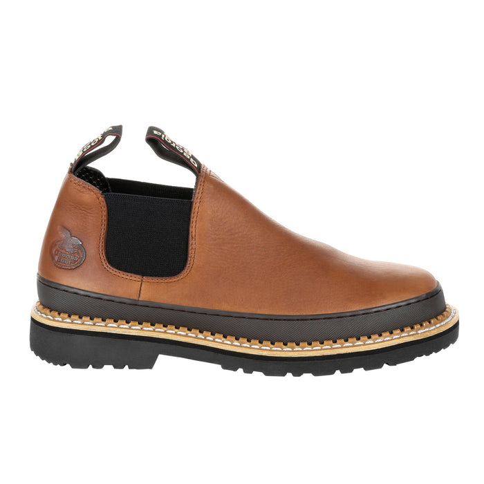 Georgia Mens Brown Leather Revamp Romeo Slip-On Shoes