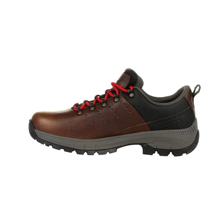 Georgia Mens Brown Leather Eagle Trail WP Hiking Oxford