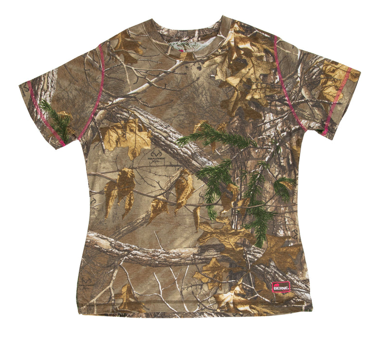 Berne Realtree Xtra Polyester Ladies Aspen Short Sleeve Tee S/S