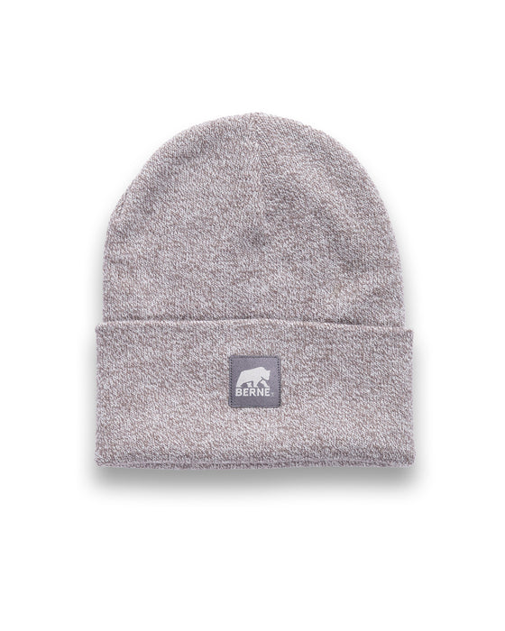 Berne Unisex Heritage Knit Cuff Grey/White 100% Acrylic Beanie Hat