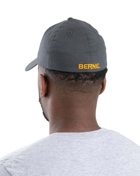 Berne Unisex Logo Flex Slate Baseball Cap Hat