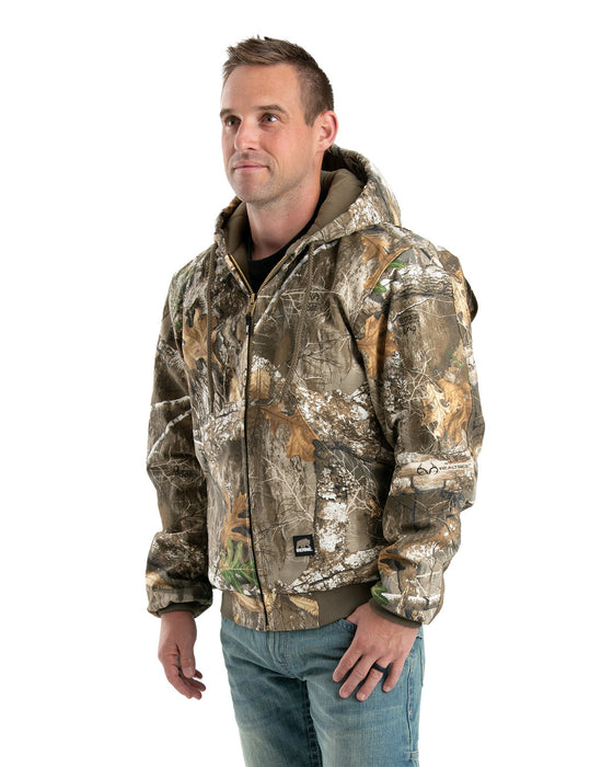 Berne Mens Realtree Edge 100% Cotton Hooded Jacket