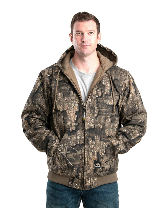 Berne Mens Realtree Timber 100% Cotton Hooded Jacket