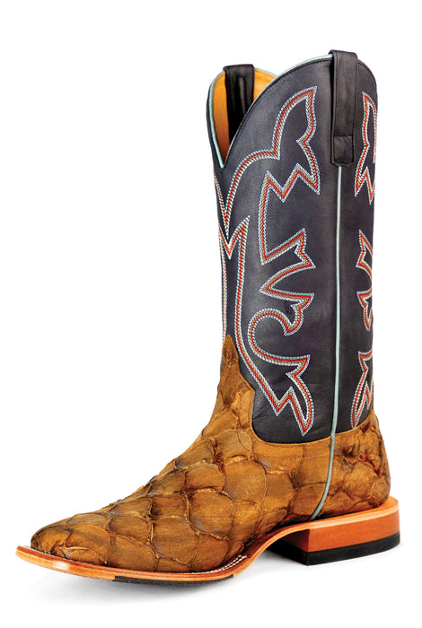 Horse Power by Anderson Bean Mens Honey Filet Leather Cowboy Boots