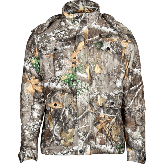 Rocky Mens Waterproof Hunting Scent IQ Realtree Edge Polyester Softshell Jacket