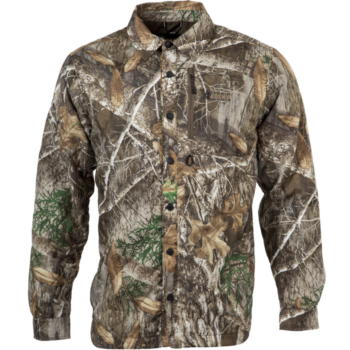 Rocky Mens Rugged Jacket Realtree Edge Polyester L/S Shirt