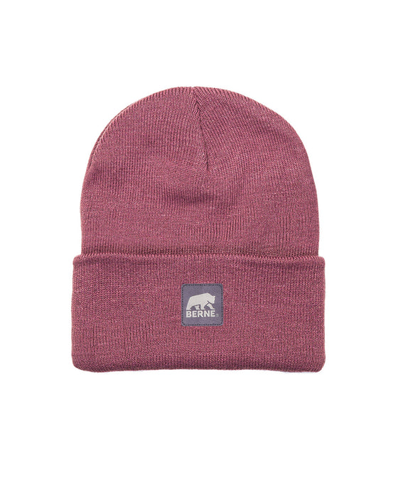 Berne Youth Girls Heritage Knit Cuff Mauve 100% Acrylic Beanie Hat