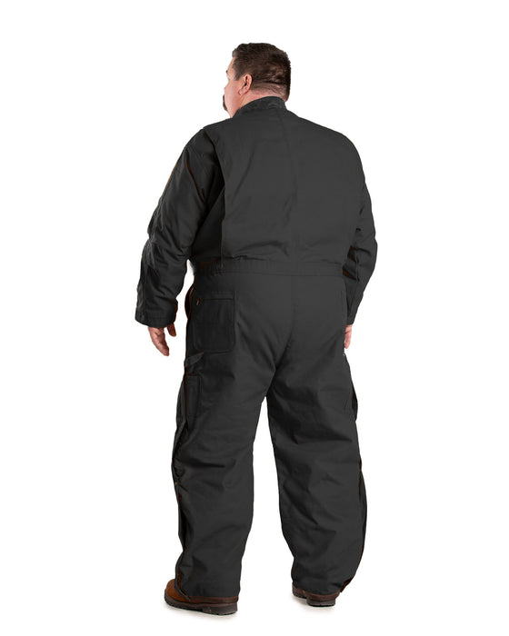 Berne Mens Heritage Duck Insulated Black 100% Cotton Work Coverall