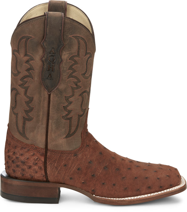 Justin 11in Mens Tan Belmont Leather Cowboy Boots