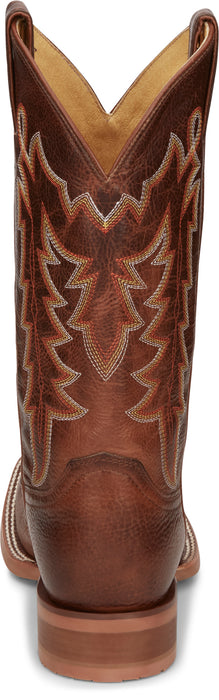 Justin 12in Mens Camel Carsen Leather Cowboy Boots