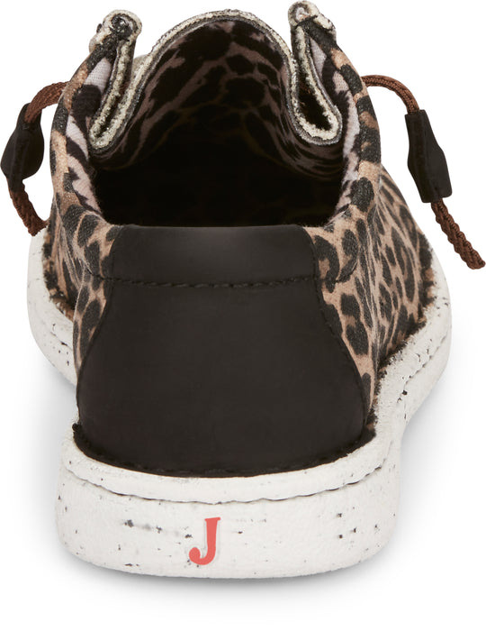 Justin Sneakers Womens Leopard Print Camo Hazer Canvas Slip-On Shoes