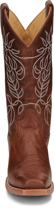 Justin 12in Womens Camel Vickery Leather Cowboy Boots