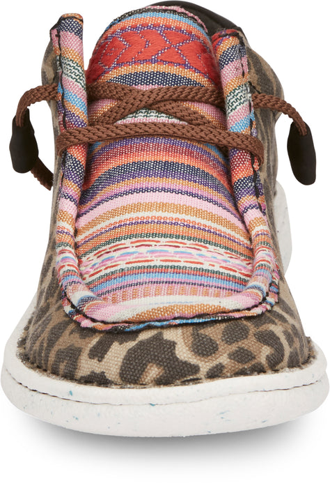 Justin Sneakers Womens Serape/Leopard Hazer Canvas Slip-On Shoes