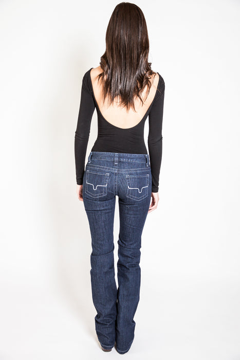 Kimes Ranch Womens Jolene Jeans Blue Cotton Blend Flare Bootcut