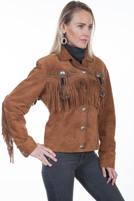 Scully Womens Cinnamon Boar Suede Jacket