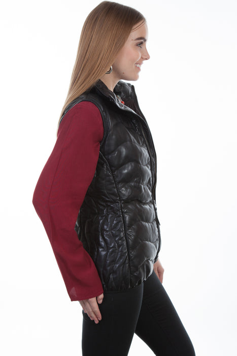 Scully Womens Black Soft Lamb Puffer Vest