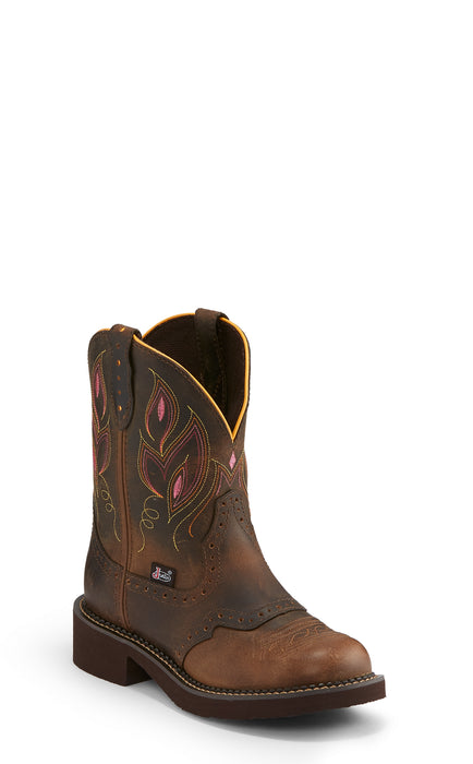 Justin 8in Womens Shetland Gemma Buffalo Cowboy Boots