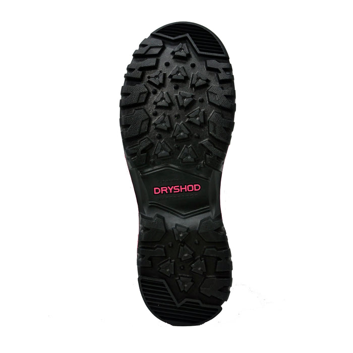 Dryshod Womens Legend MXT Hi Black/Pink Rubber Adventure Work Boots